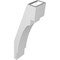 Ekena Millwork 3 1/2-in. W x 6-in. D x 18-in. H Merced Architectural Grade PVC Knee Brace BRCP035X06X18MRC - alternate 3